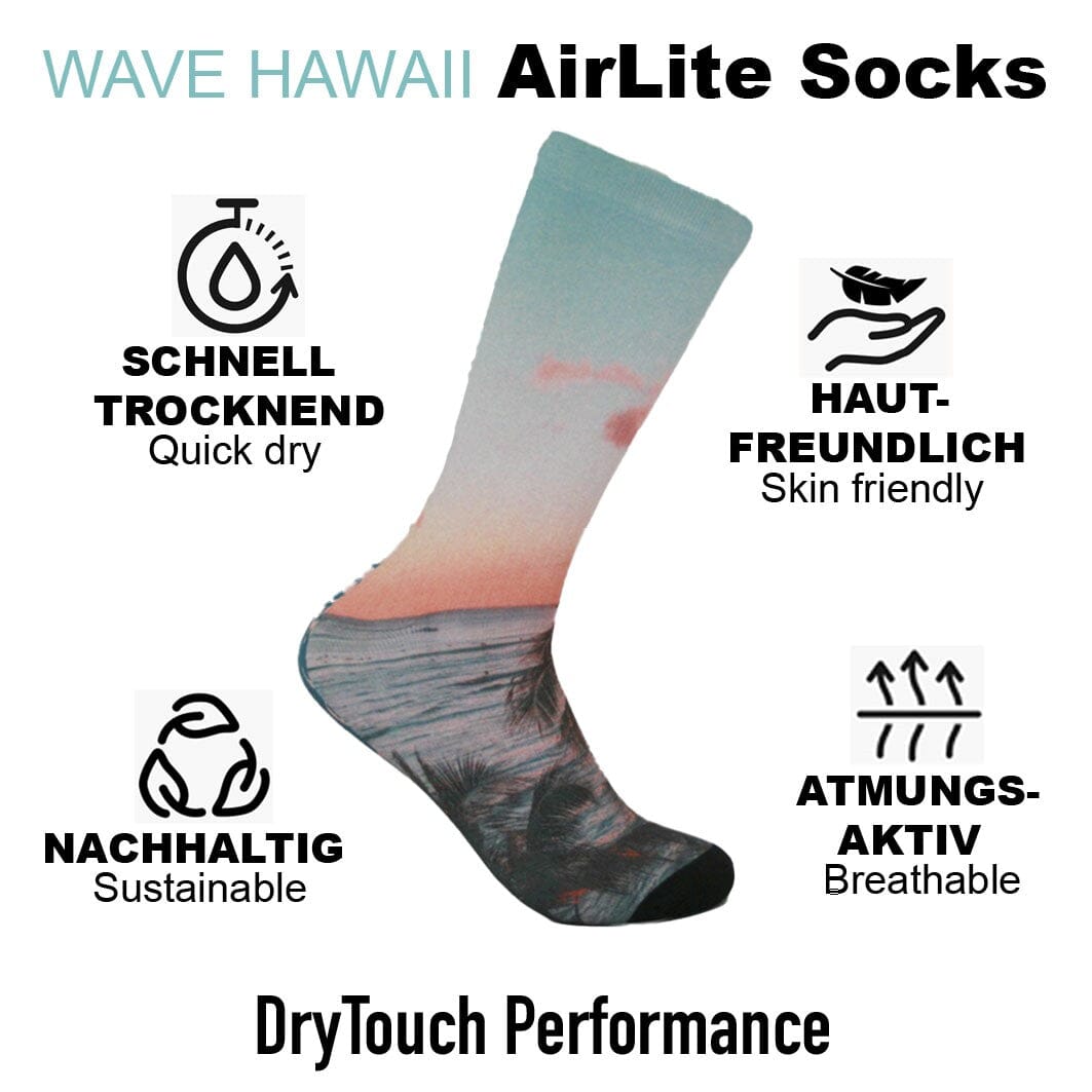 AirLite DryTouch Socks Design 4 Socken WAVE HAWAII