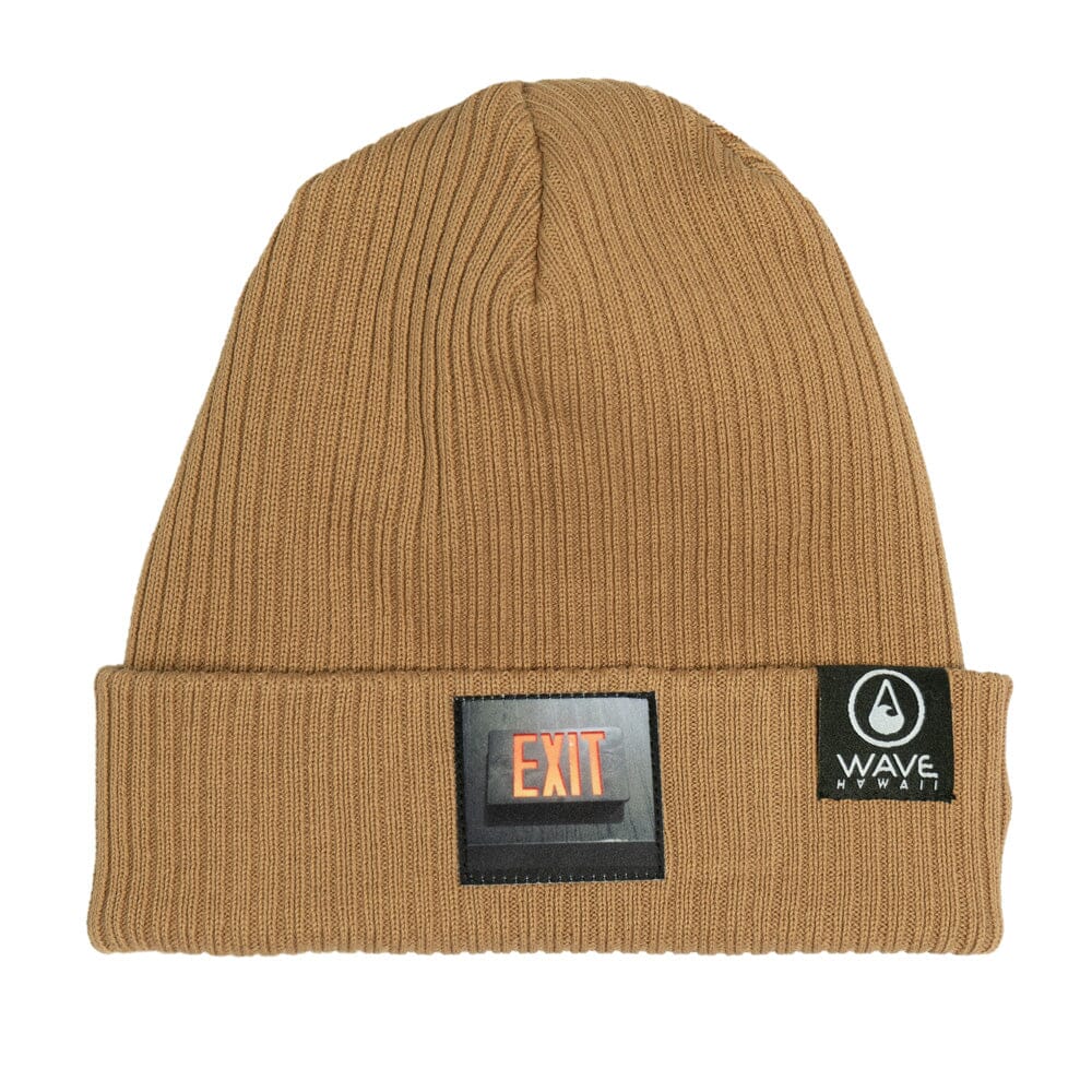 EXITSURF Beanie Bio Cotton Biscuit Beanie Wave Hawaii
