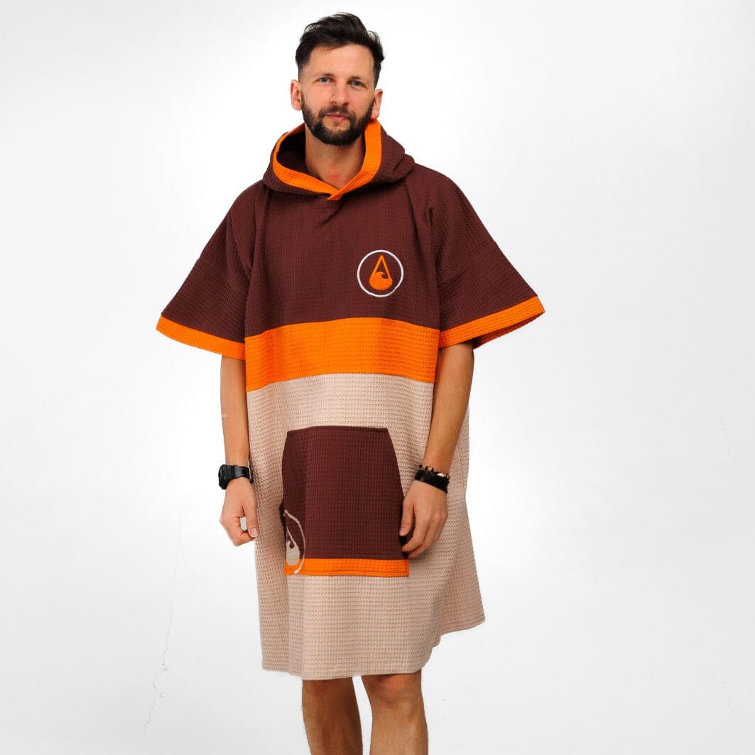 Travel Poncho Porlamar, Baumwolle Waffle Piquee Travel Ponchos WAVE HAWAII