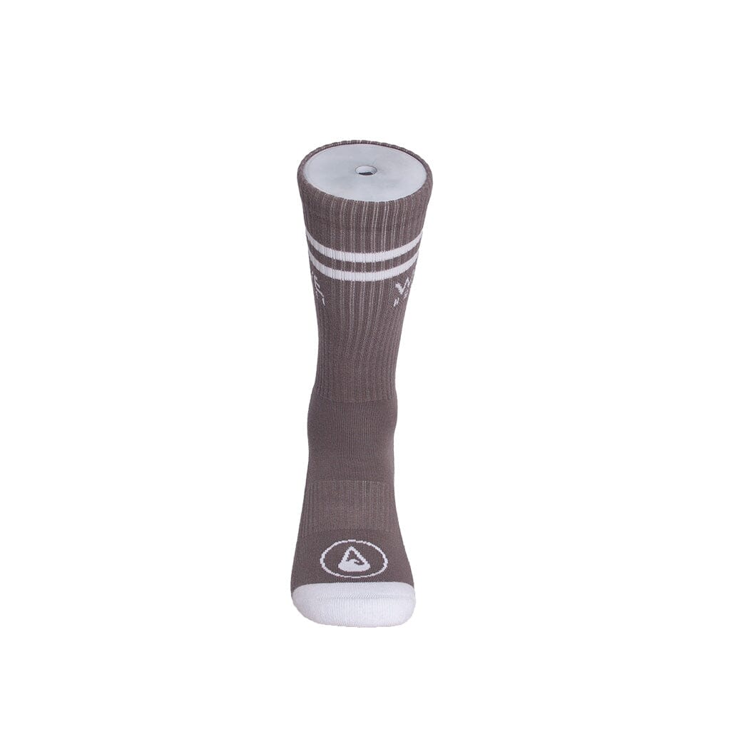 Crew Socks Stripes + Logo grey Socken WAVE HAWAII