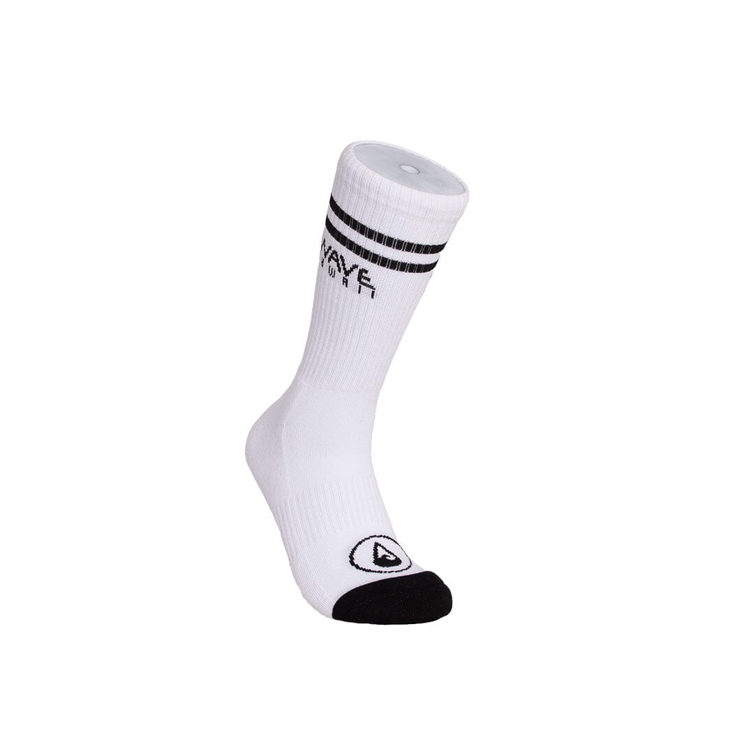 Crew Socks Stripes + Logo white Socken WAVE HAWAII