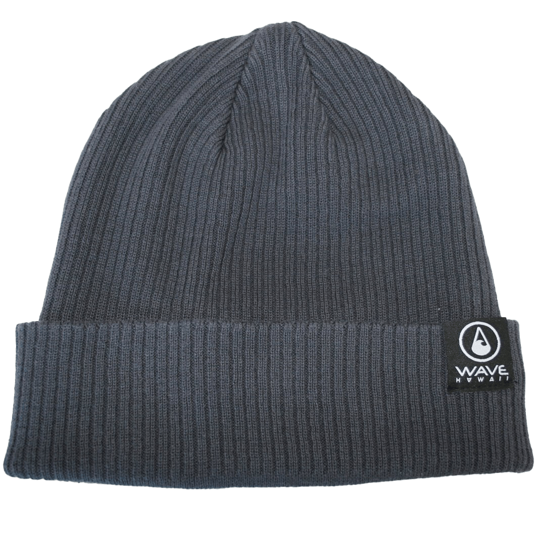 WAVE HAWAII Beanie Bio Cotton Grey Graphite Beanie Wave Hawaii