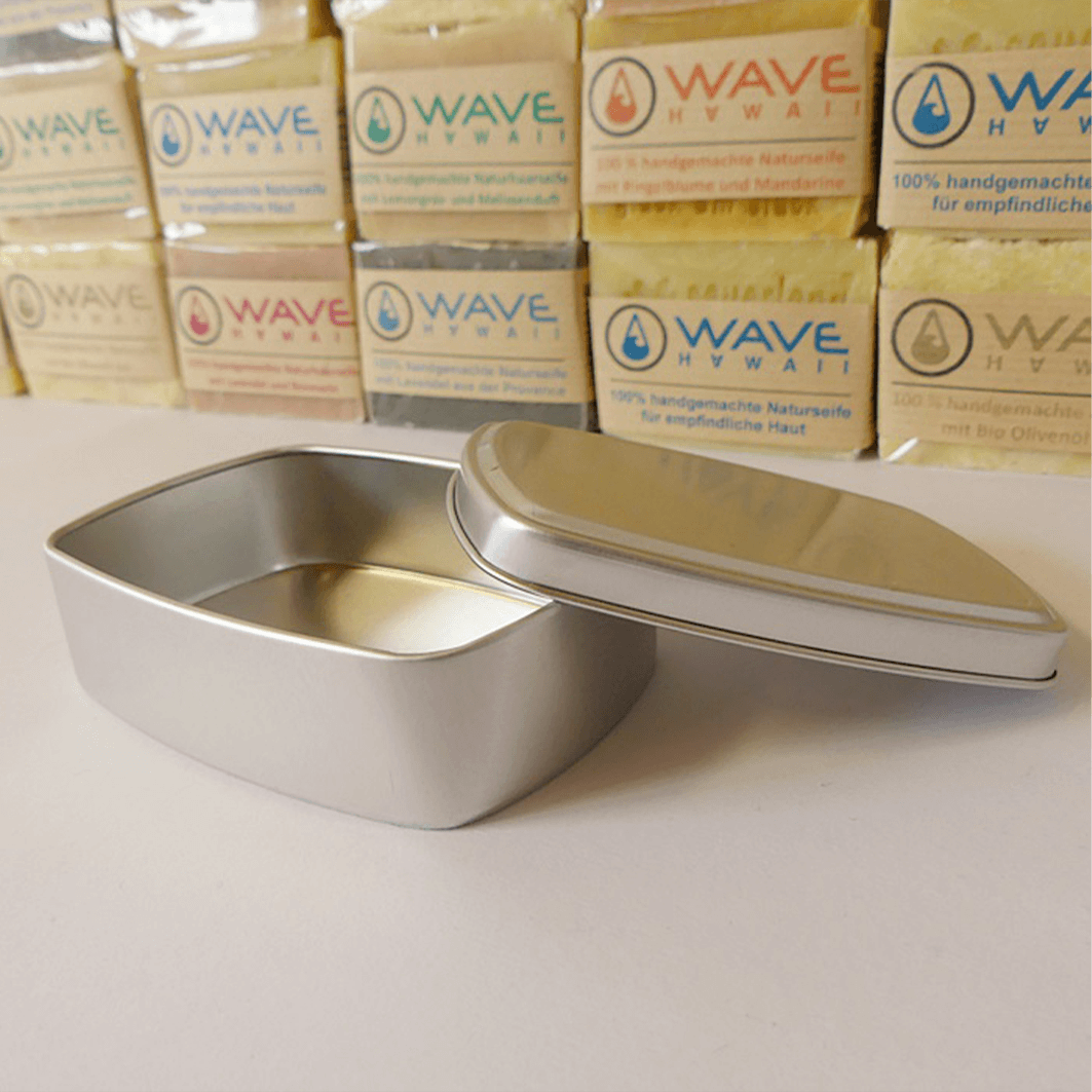 Seifenbox aus Aluminium Naturseife WAVE HAWAII