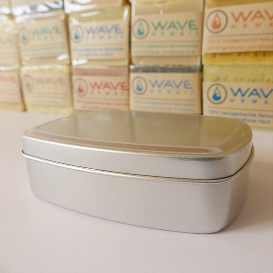 Seifenbox aus Aluminium Naturseife WAVE HAWAII