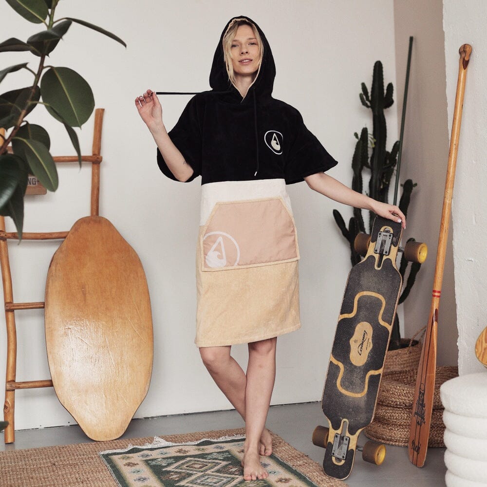 Poncho Safaga, Baumwolle Velours Style Ponchos WAVE HAWAII 