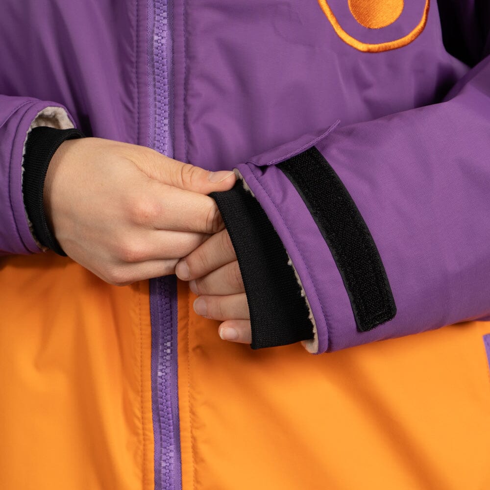Storm Robe Yukon Purple Orange - Wasserdichter Umkleidemantel Wasserdichte Storm Ponchos WAVE HAWAII 