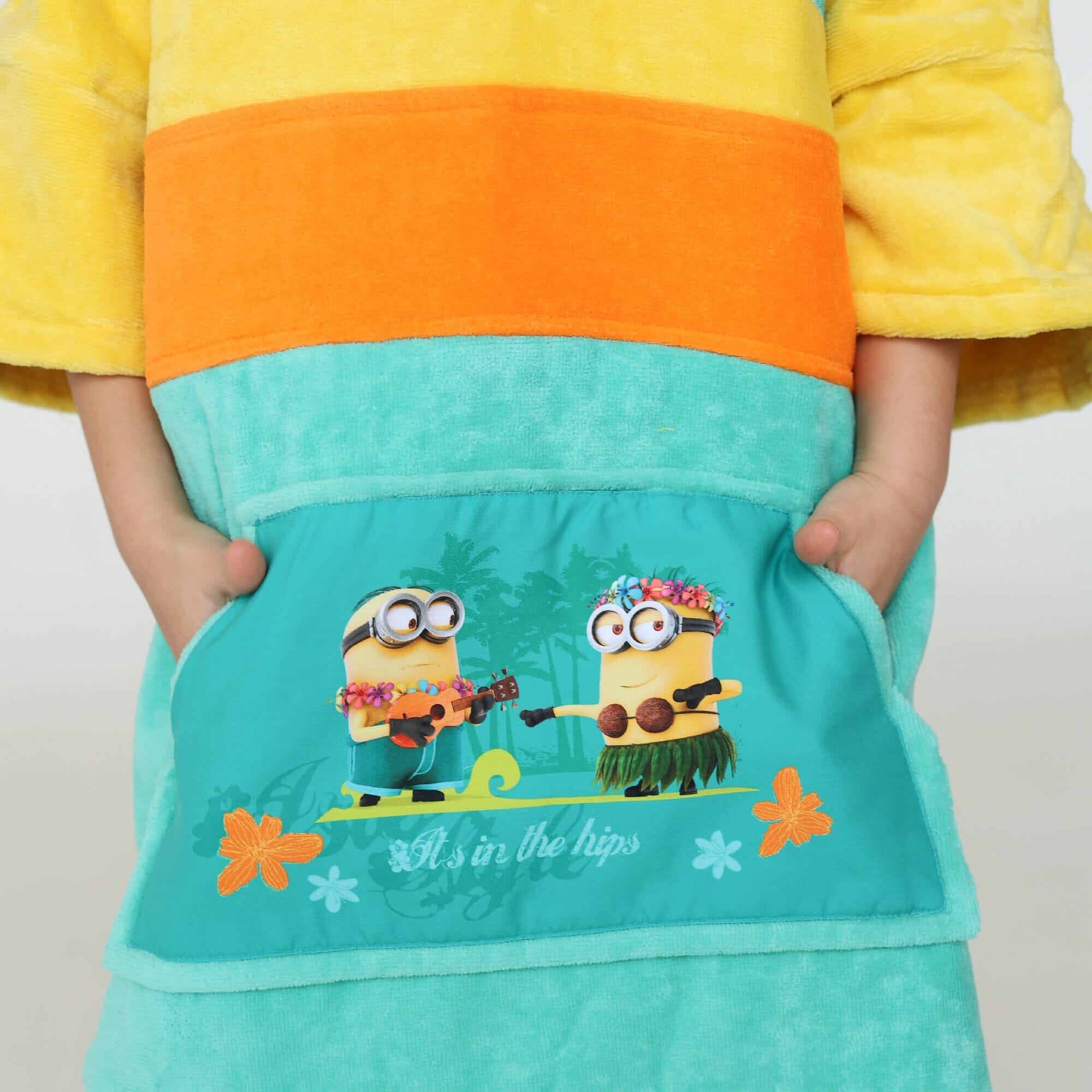 Minions Poncho, Baumwolle Velours Style Ponchos WAVE HAWAII 