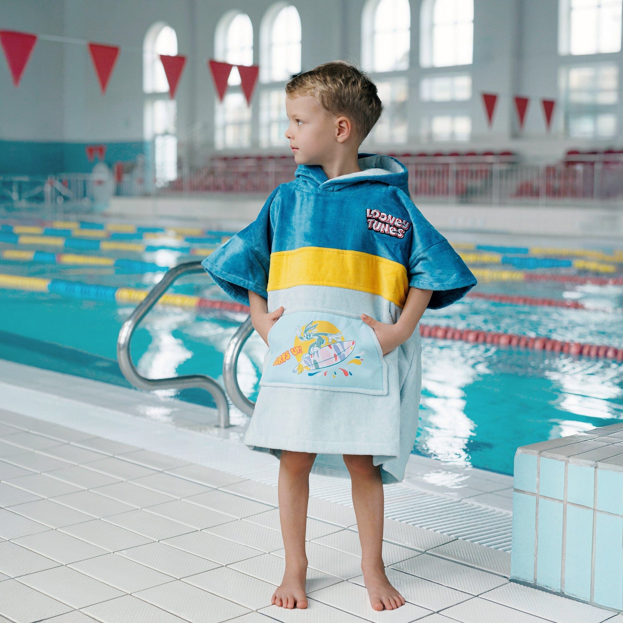 Looney Tunes Poncho, Baumwolle Velours Style Ponchos WAVE HAWAII 