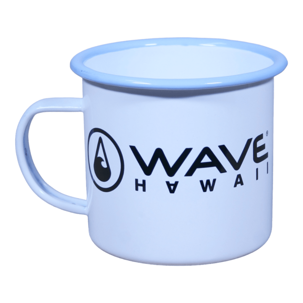 Emaille-Tasse blue-black, 350 ml Tasse WAVE HAWAII 