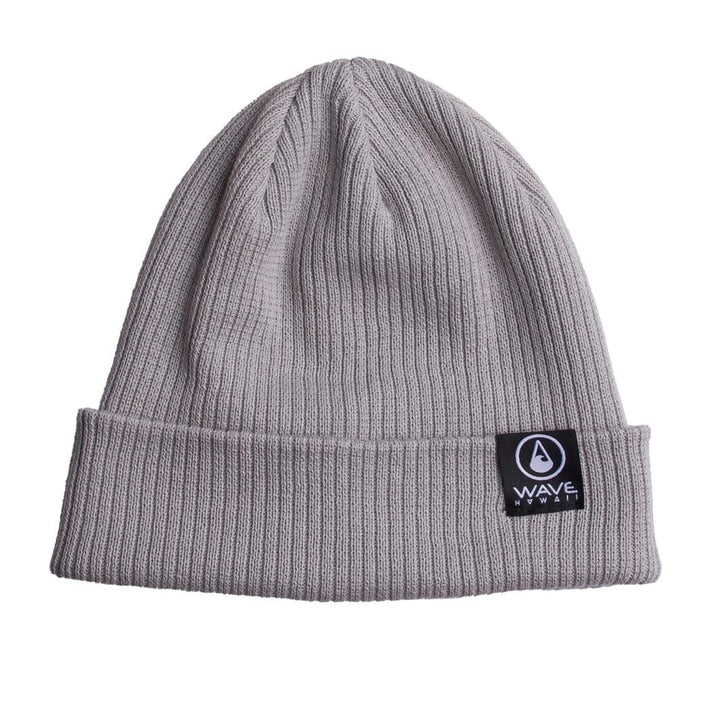 Beanie Bio Cotton Light Grey Beanie Wave Hawaii 