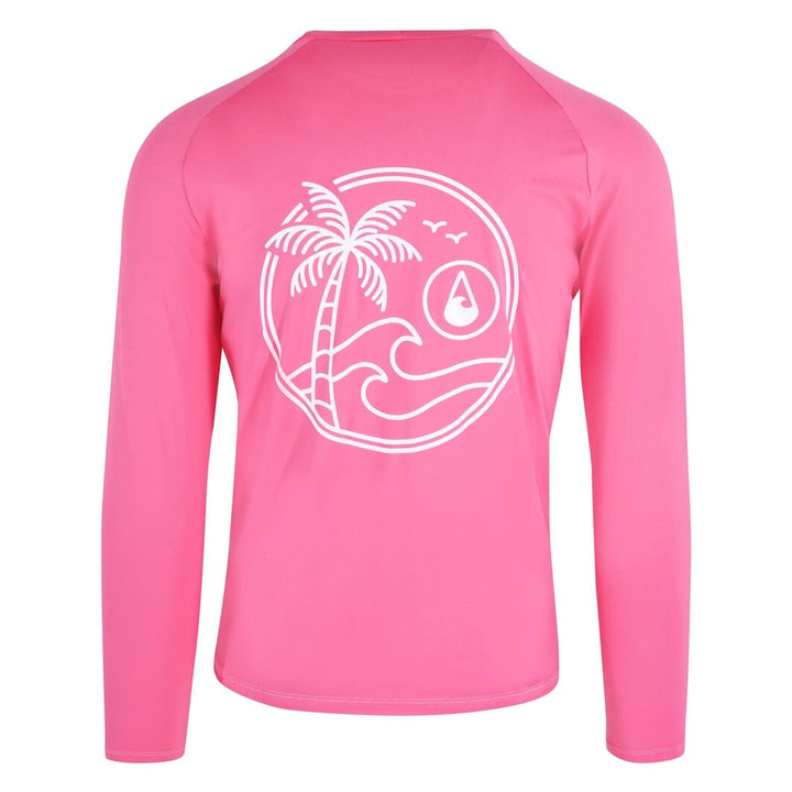 UV Shirt Longsleeve Pink UV-Shirt WAVE HAWAII 